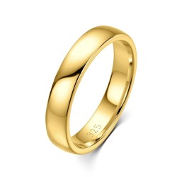 Argollas de matrimonio aurora dual con chapado en oro de 18k