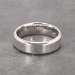 Argolla en plata para hombre - argolla clásica plateada - joyas en plata
