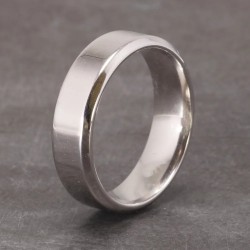 Argolla en plata para hombre - argolla clásica plateada - joyas en plata