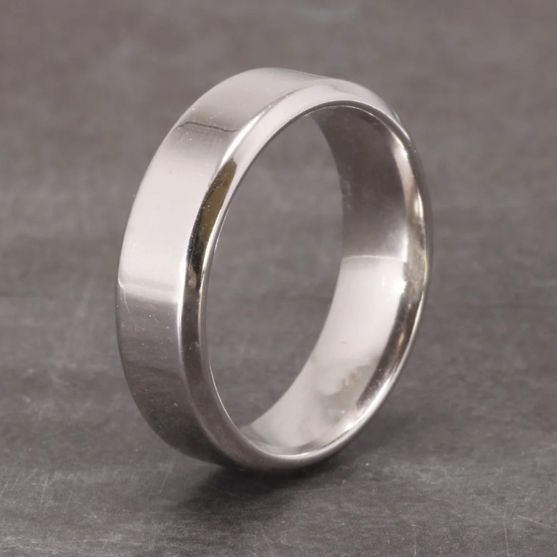 Argolla en plata para hombre - argolla clásica plateada - joyas en plata