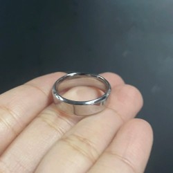 Argolla en plata para hombre - argolla clásica plateada - joyas en plata