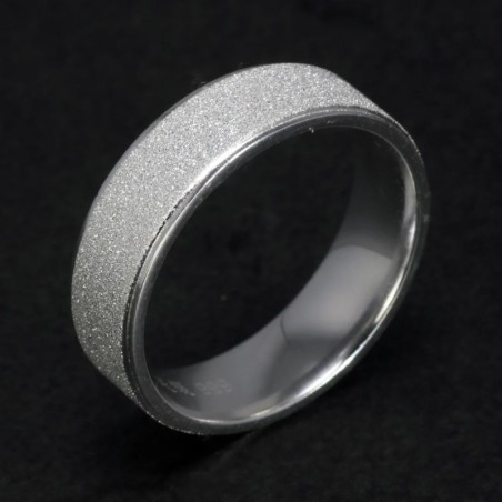 Argolla en plata para hombre - argolla clásica plateada - joyas en plata