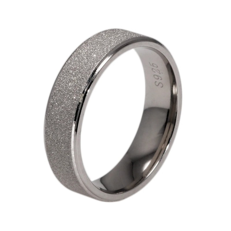 Argolla en plata para hombre - argolla clásica plateada - joyas en plata