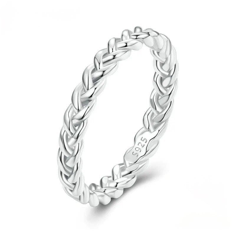 Argolla en plata para hombre - argolla clásica plateada - joyas en plata