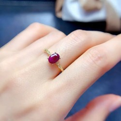 Anillo de compromiso en plata con moissanita - anillo para boda en plata