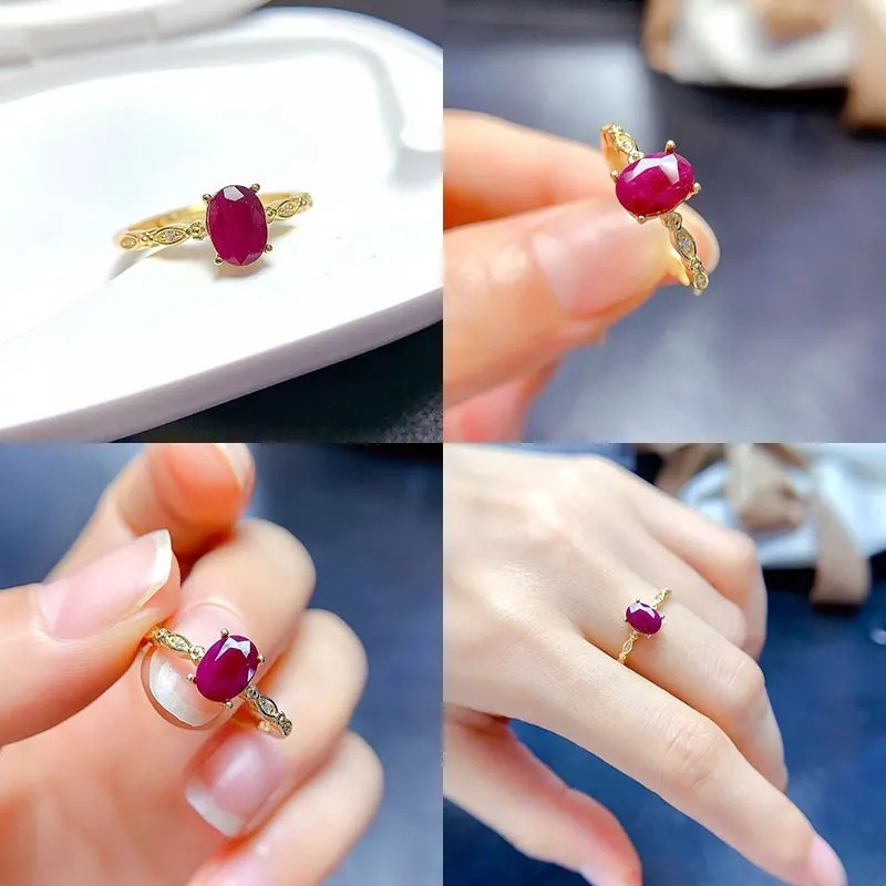 Anillo de compromiso en plata con moissanita - anillo para boda en plata