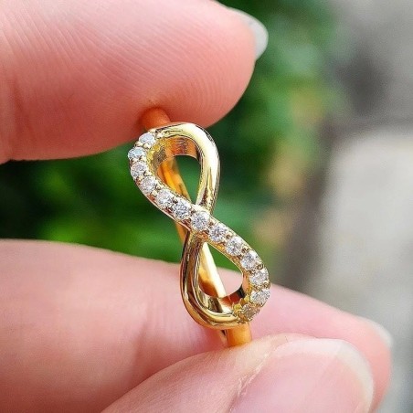 Anillo de compromiso en plata con moissanita - anillo para boda en plata