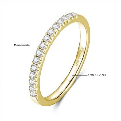 Anillo de compromiso en plata con moissanita - anillo para boda en plata