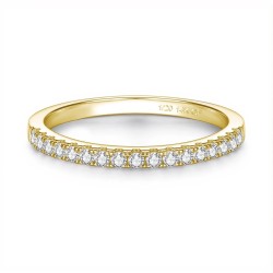 Anillo de compromiso en plata con moissanita - anillo para boda en plata