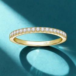 Anillo de compromiso en plata con moissanita - anillo para boda en plata