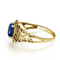 Anillo de compromiso en plata con moissanita - anillo para boda en plata