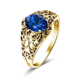 Anillo de compromiso en plata con moissanita - anillo para boda en plata