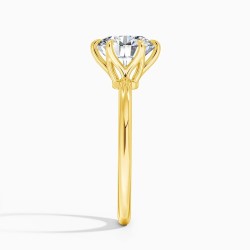 Anillo de compromiso en plata con moissanita - anillo para boda en plata