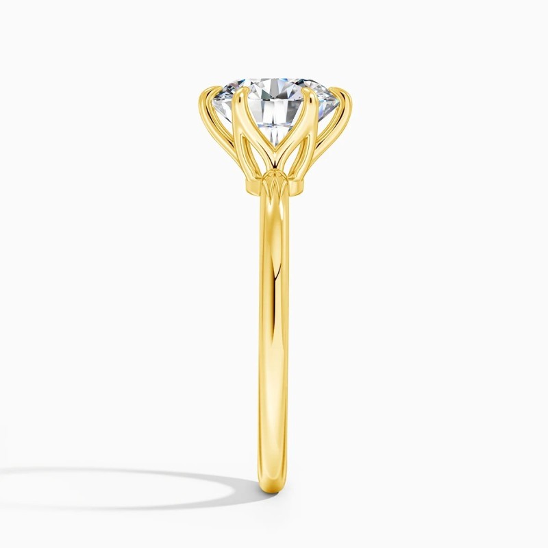 Anillo de compromiso en plata con moissanita - anillo para boda en plata