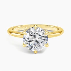 Anillo de compromiso en plata con moissanita - anillo para boda en plata