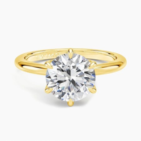 Anillo de compromiso en plata con moissanita - anillo para boda en plata