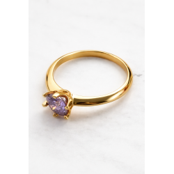 Anillo de compromiso en plata con moissanita - anillo para boda en plata