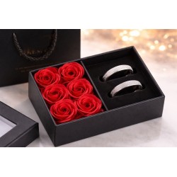 Estuche de regalo romántico de 6 rosas