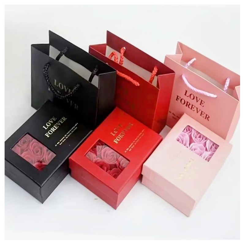 Estuche de regalo romántico de 6 rosas