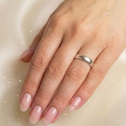 Argollas de matrimonio en plata clásicas - anillos para boda - sortija