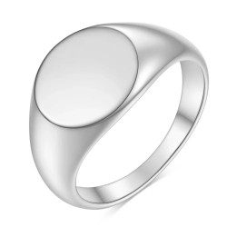Argolla en plata para hombre - argolla clásica plateada - joyas en plata