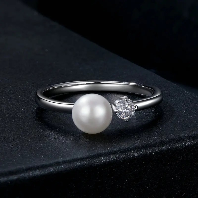 Anillo de compromiso en plata y opalos - anillo promesa