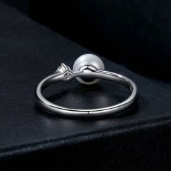 Anillo de compromiso en plata y opalos - anillo promesa
